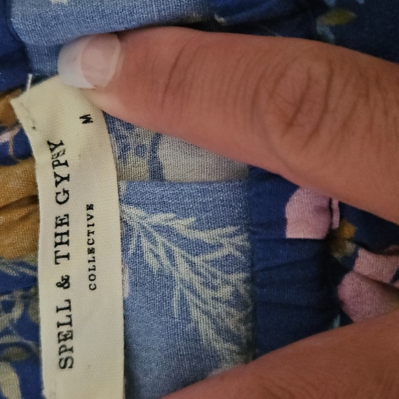 Spell And The Gypsy Womens Wild Bloom Strappy Pantsuit in Navy M - Picture 9 of 13